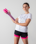 Булавы для художественной гимнастики Chanté Exam, 44 см, фиолетовый/розовый