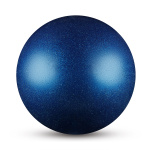 Мяч INDIGO д/худож.гимнастики металлик 300 г IN119 15 см с блеcтками (синий)