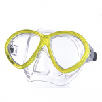 Маска для плавания SALVAS Change Mask CA195C2TGSTH, размер взрослый, желтая (Senior)