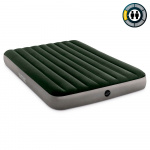 Матрас надувной Intex флок. 64779 DURA-BEAM PRESTIGE DOWNY AIRBED, 152х203х25см, насос на батарейках