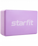 Блок для йоги Starfit Core YB-200 EVA, фиолетовый пастель
