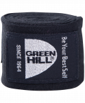 Бинт боксерский Green Hill BP-6232d, эластик, черный, 4,5 м