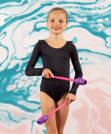 Булавы для художественной гимнастики Chanté Exam, 40,5 см, фиолетовый/розовый