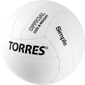 Мяч волейбольный TORRES Simple V32105, размер 5 (5) ― купить в Москве. Цена, фото, описание, продажа, отзывы. Выбрать, заказать с доставкой. | Интернет-магазин SPORTAVA.RU