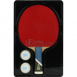 Ракетка для настольного тенниса DOUBLE FISH 5A+C, ITTF Approved, + 2 мяча