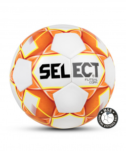 Мяч футзальный Select Futsal Copa №4, белый/оранжевый/желтый ― купить в Москве. Цена, фото, описание, продажа, отзывы. Выбрать, заказать с доставкой. | Интернет-магазин SPORTAVA.RU