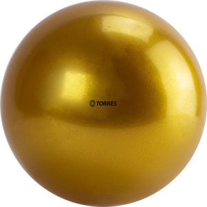 Мяч для художественной гимнастики однотонный TORRES, AG-15-10, диаметр 15 см, золотистый ― купить в Москве. Цена, фото, описание, продажа, отзывы. Выбрать, заказать с доставкой. | Интернет-магазин SPORTAVA.RU