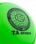 Мяч для художественной гимнастики RGB-101, 19 см, зеленый