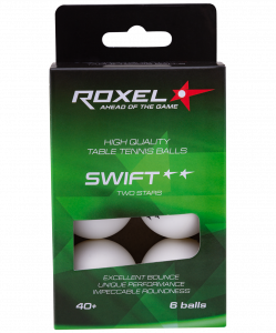 Мяч для настольного тенниса Roxel 2* Swift, белый, 6 шт. ― купить в Москве. Цена, фото, описание, продажа, отзывы. Выбрать, заказать с доставкой. | Интернет-магазин SPORTAVA.RU