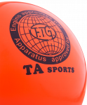 Мяч для художественной гимнастики RGB-101, 15 см, оранжевый