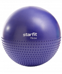 Фитбол полумассажный Starfit GB-201 антивзрыв, темно-синий, 75 см