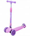 УЦЕНКА Самокат Ridex 3-колесный Bunny, 135/90 мм, розовый/фиолетовый