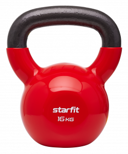 Гиря виниловая Starfit DB-401, 16 кг, красный ― купить в Москве. Цена, фото, описание, продажа, отзывы. Выбрать, заказать с доставкой. | Интернет-магазин SPORTAVA.RU