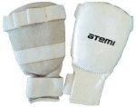 Перчатки для карате, кожа, цвет белый, Atemi PKP-453