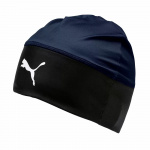 Шапка спортивная PUMA LIGA Beanie, 02235505, черно-синяя (Универсальный)