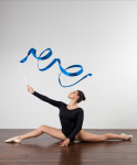 Лента для художественной гимнастики Chanté Voyage, 6 м, синий