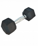 Гантель обрезиненная Starfit DB-301 7 кг, черный