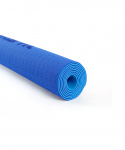 Коврик для йоги и фитнеса Starfit FM-201, TPE, 173x61x0,4 см, темно-синий/синий