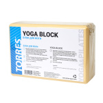 Блок для йоги TORRES YL8005B размер 8x15x23см, ЭВА, песочный