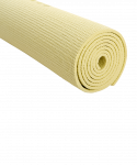 Коврик для йоги и фитнеса Starfit FM-101, PVC, 173x61x0,6 см, желтый пастель