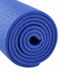 Коврик для йоги и фитнеса Starfit FM-101, PVC, 183x61x0,8 см, темно-синий