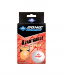 Мяч для настольного тенниса Donic 3* Avantgarde, 6 шт., оранжевый