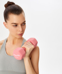 УЦЕНКА Гантель неопреновая Starfit DB-201 3 кг, коралловый, пара
