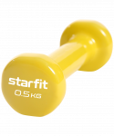 Гантель виниловая Starfit DB-101 0,5 кг, желтый