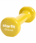 Гантель виниловая Starfit DB-101 0,5 кг, желтый, 2 шт