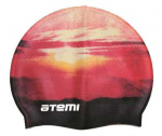 Шапочка для плавания Atemi, силикон, (закат), PSC403