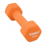 Гантель TORRES PL55012, вес 2 кг, 1 шт
