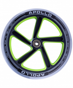 Колесо для самоката Ridex Apollo, 200 мм, серое/зеленое ― купить в Москве. Цена, фото, описание, продажа, отзывы. Выбрать, заказать с доставкой. | Интернет-магазин SPORTAVA.RU