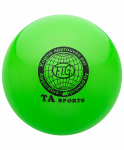 Мяч для художественной гимнастики RGB-101, 15 см, зеленый