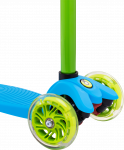 Самокат Ridex 3-колесный Snappy 3D, 120/80 мм, синий/зеленый