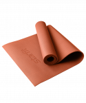 Коврик для йоги и фитнеса высокой плотности Starfit FM-103 PVC HD, 183x61x0,4 см, индийский каштан