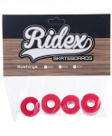Комплект бушингов для Ridex круизера/лонгборда, 90А, красный