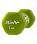 Гантель неопреновая Starfit DB-201 1 кг, салатовый