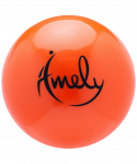 Мяч для художественной гимнастики Amely AGB-301 15 см, оранжевый