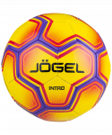 Мяч футбольный Jögel Intro, №5, желтый/фиолетовый (5)