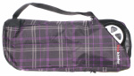 Чехол на самокат со стандартным размером Аксессуары (Micro) с надписью Velokinder М-76х30 см, фиолетово-серый в квадрат