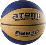 Мяч баскетбольный Atemi, р. 7, синтетическая кожа PVC Foam, 8 панелей, BB950, окруж 75-78, клееный (7)