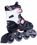 Ролики раздвижные Ridex Halo Pink, алюминиевая рама