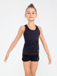 Майка-борцовка гимнастическая Chanté Joanna, полиамид, черный, детский