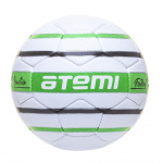 Мяч футбольный ATEMI REACTION, PU, 1.4мм, белый/зеленый/черный, р.3, р/ш, 32 п, окруж 60-61