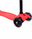 Самокат Ridex 3-колесный Snappy 2.0 3D 120/80 мм, красный