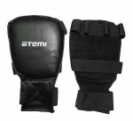 Перчатки для карате, кожа, цвет черый, Atemi PKP-453