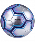 Мяч футбольный Jögel Cosmo №5, серебристый/синий