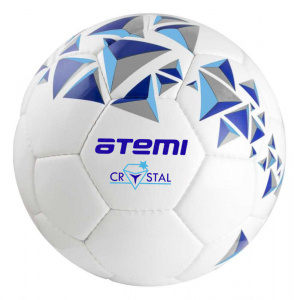 Мяч футбольный ATEMI CRYSTAL, PVC, бел/темно син, р.3, р/ш, окруж 60-61 ― купить в Москве. Цена, фото, описание, продажа, отзывы. Выбрать, заказать с доставкой. | Интернет-магазин SPORTAVA.RU