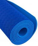 Коврик для йоги и фитнеса Starfit FM-201, TPE, 183x61x0,4 см, темно-синий/синий