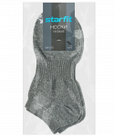 Носки низкие Starfit SW-210, черный меланж, 2 пары
